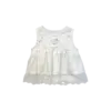 2 Piece Co-ord Set Girls Polka Dot & Lace Trim Outfit