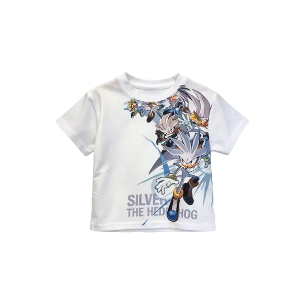 Sonic T-Shirt The Hedgehog Cotton Unisex White-1 Sonic T-Shirt The Hedgehog Cotton Unisex White