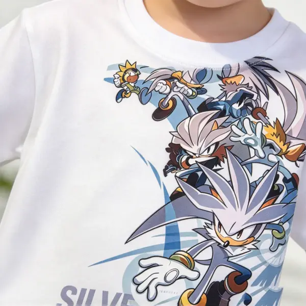 Sonic T-Shirt The Hedgehog Cotton Unisex White